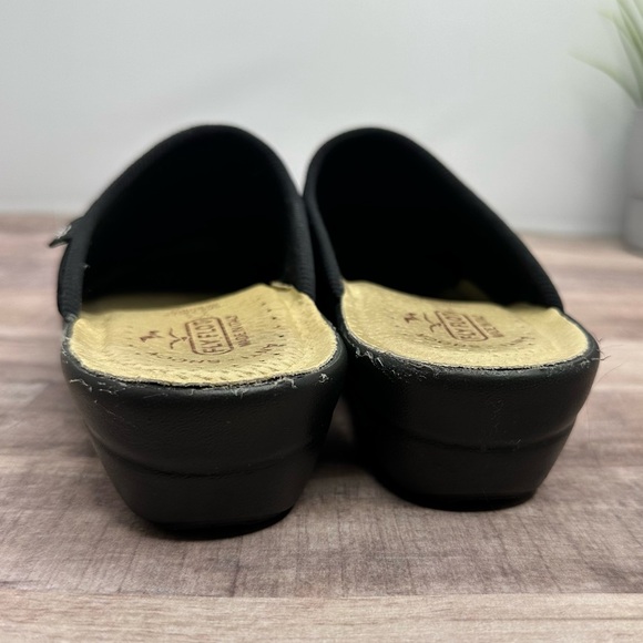 FLY FLOT - Black Slide on Clogs Italian Leather insole - Size: EU 40 - US 9-9.5 - Picture 5 of 6